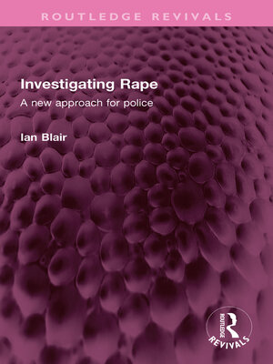 cover image of Investigating Rape